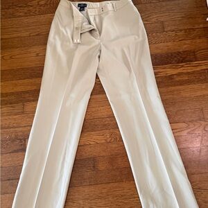Brooks Brothers 346 Wool Trousers Caroline Fit Khaki Work Pants Size 8